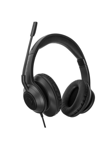 AEH102GL auricular y casco Auriculares Alámbrico Diadema Llamadas/Música USB tipo A Negro