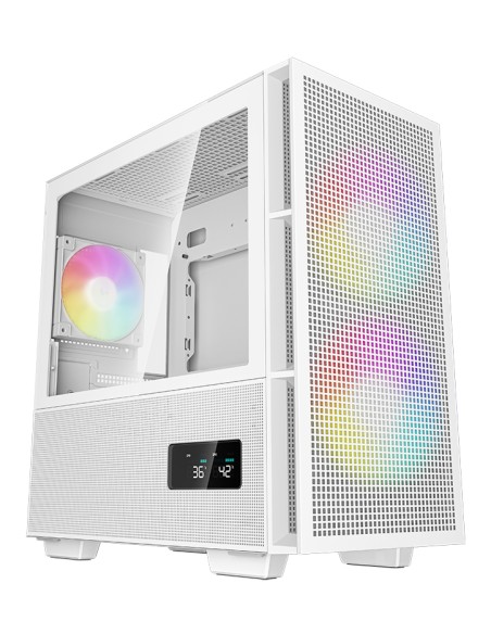 R-CH360-WHAPE3D-G-1 carcasa de ordenador Micro Torre Blanco