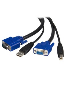 Cable de 3m KVM USB Universal 2 en 1