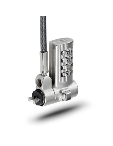 Cable de 2m Universal de Seguridad para Portátiles - Cable con Candado para Portátiles Compatible con Noble Wedge/Nano/K-Slot -