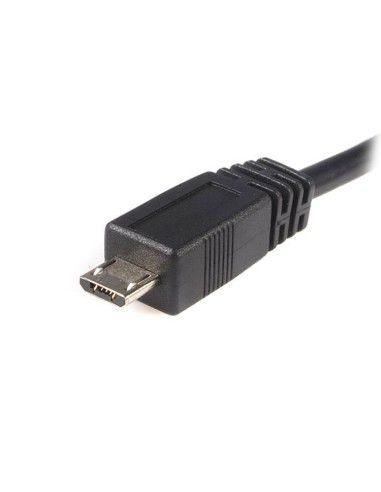 Cable 3m Micro USB B a USB A Cargador para Teléfono Móvil Datos USB 2.0 - Macho a Macho - Negro