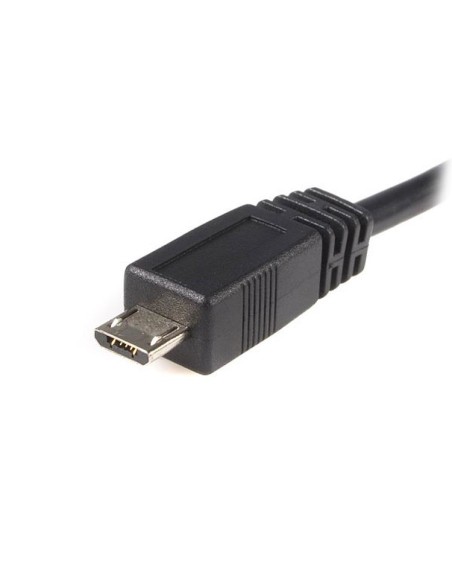 Cable 3m Micro USB B a USB A Cargador para Teléfono Móvil Datos USB 2.0 - Macho a Macho - Negro