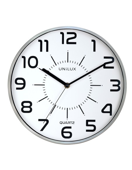POP Pared Quartz clock Alrededor Gris