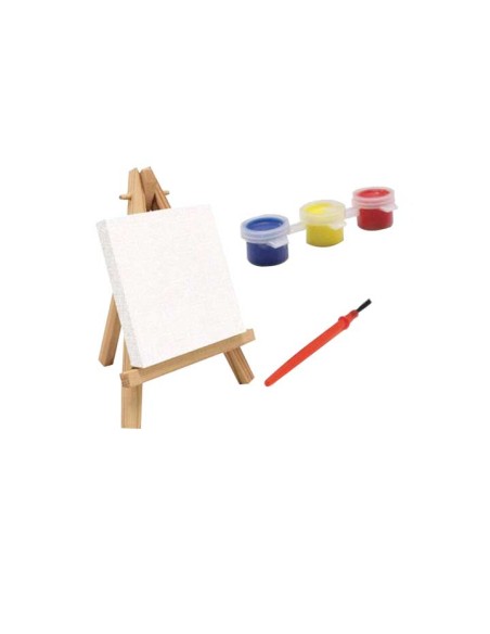 BL. MINI LIENZO BISMARK KIDS+PINCEL+3 PINTURAS