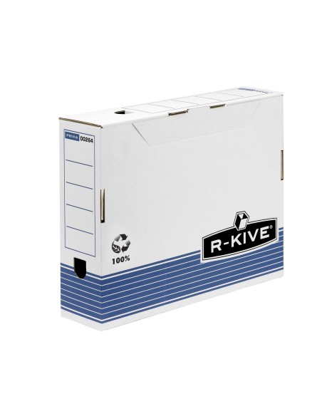 0026401 Azul, Color blanco caja y organizador para almacenaje de archivos