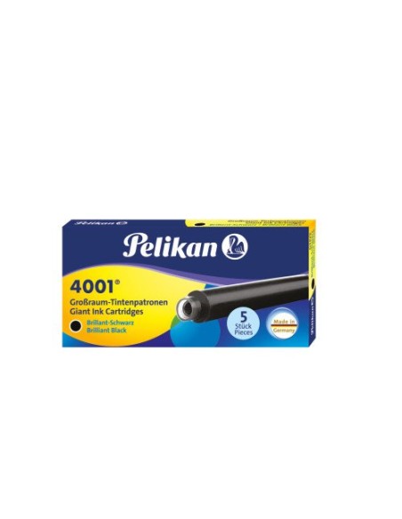 TINTA ESTILOG.PELIKAN 5 CART.GTP/5 NEGRO