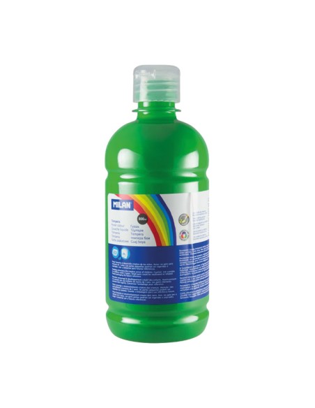 BOTELLA 500ML TEMPERA VERDE CLARO MILAN 03660
