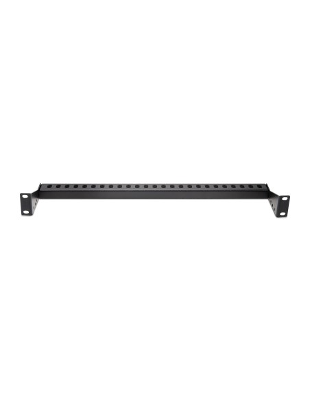 Barra 1U de Amarre Horizontal para Gestión de Cables en Rack - para Racks de 19" - Profundidad Ajustable - Guía Horizontal para