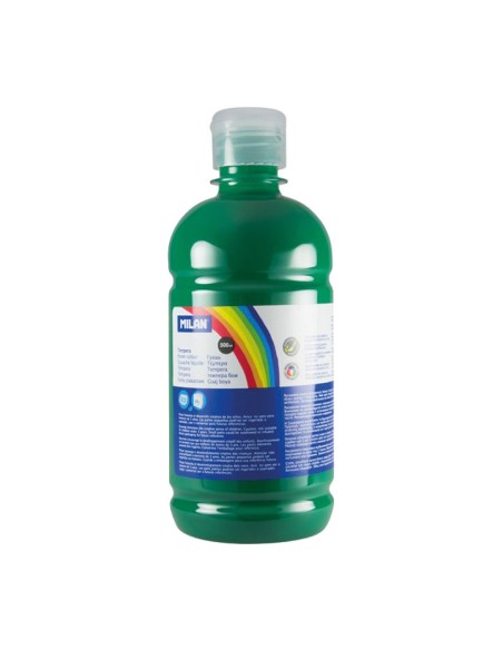 BOTELLA 500ML TEMPERA VERDE OSCURO MILAN 03661