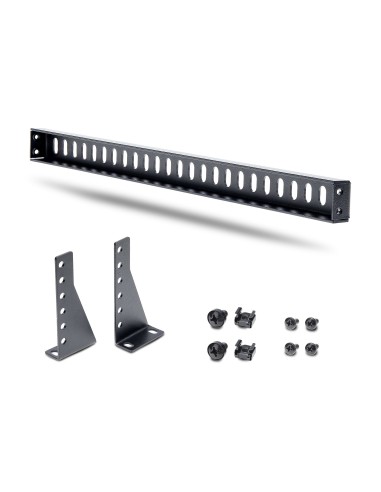 Barra 1U de Amarre Horizontal para Gestión de Cables en Rack - para Racks de 19" - Profundidad Ajustable - Guía Horizontal para