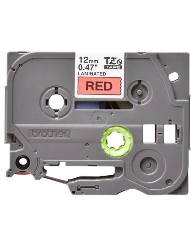 TZE-431 cinta para impresora de etiquetas Negro sobre rojo