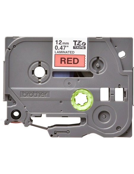 TZE-431 cinta para impresora de etiquetas Negro sobre rojo