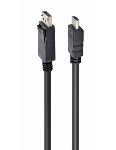 DisplayPort - HDMI, 1m HDMI tipo A (Estándar) Negro