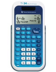 TI-34 calculadora Bolsillo Calculadora científica Azul, Blanco