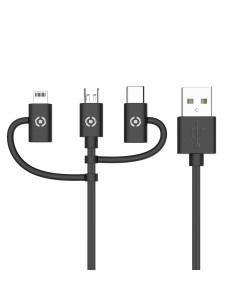 USB3IN1BK cable USB 1 m USB 2.0 USB A Micro-USB B Negro