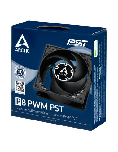 P8 PWM PST Carcasa del ordenador Ventilador 8 cm Negro