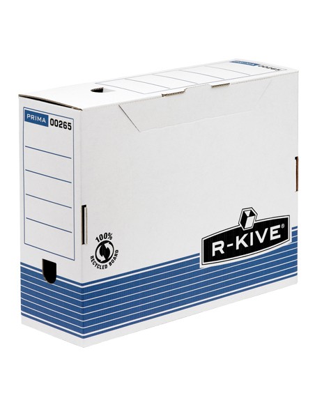 0026501 Azul, Color blanco caja y organizador para almacenaje de archivos