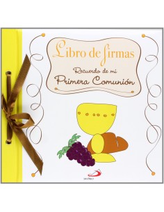 Libro de firmas recuerdo de mi primera Comunion