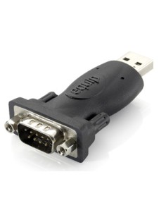 133382 cambiador de género para cable USB A RS-232 Negro