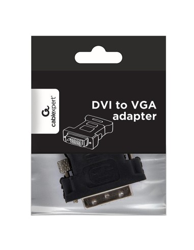 A-DVI-VGA-BK cambiador de género para cable DVI-A VGA 15-pin Negro, Metálico