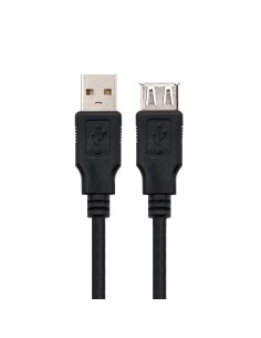 CABLE USB 2.0, TIPO A/M-A/H, NEGRO, 1.8 M 2