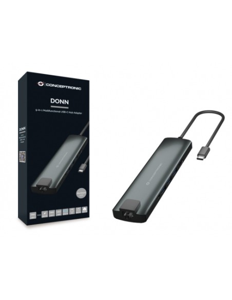 DONN06G USB 3.2 Gen 1 (3.1 Gen 1) Type-C Negro, Plata