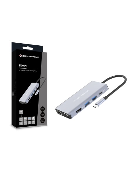 DONN20G Alámbrico USB 3.2 Gen 1 (3.1 Gen 1) Type-C Gris