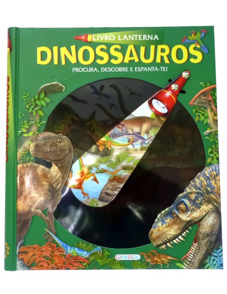 LIVRO LANTERNA DINOSSAUROS