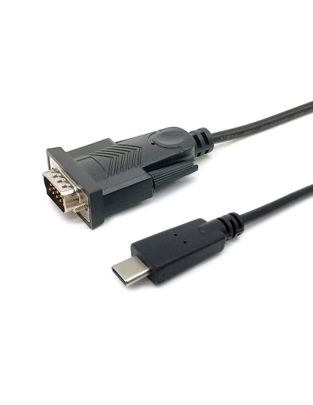 133392 cable de serie Negro 1,5 m USB Tipo C DB-9