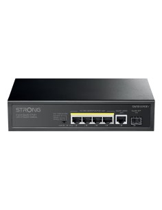 SW5011POE+ switch Gigabit Ethernet (10/100/1000) Energía sobre Ethernet (PoE) Montaje en pared/escritorio Negro