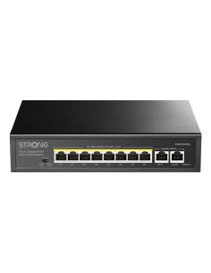 SW8010POE+ switch Gigabit Ethernet (10/100/1000) Energía sobre Ethernet (PoE) Escritorio Negro