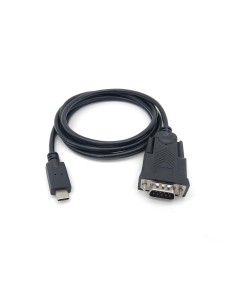 133392 cable de serie Negro 1,5 m USB Tipo C DB-9 2