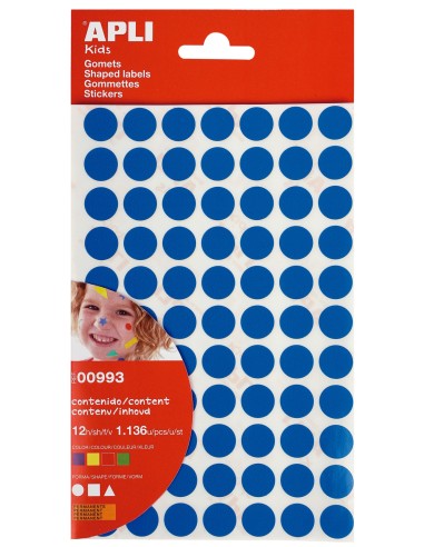 00993 etiqueta autoadhesiva Permanente Azul, Verde, Rojo, Amarillo 00993