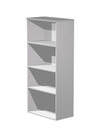 ARTEXPORT ESTANTERÍA ALTA PRESTO ABIERTA 3 ESTANTES 22MM CON TRASERA GRIS