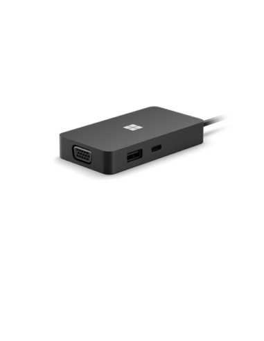 Surface USB-C Travel Hub Alámbrico USB 3.2 Gen 2 (3.1 Gen 2) Type-C Negro