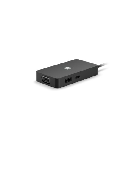 Surface USB-C Travel Hub Alámbrico USB 3.2 Gen 2 (3.1 Gen 2) Type-C Negro