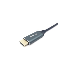 133417 adaptador de cable de vídeo 3 m USB Tipo C HDMI tipo A (Estándar) Gris, Negro 2