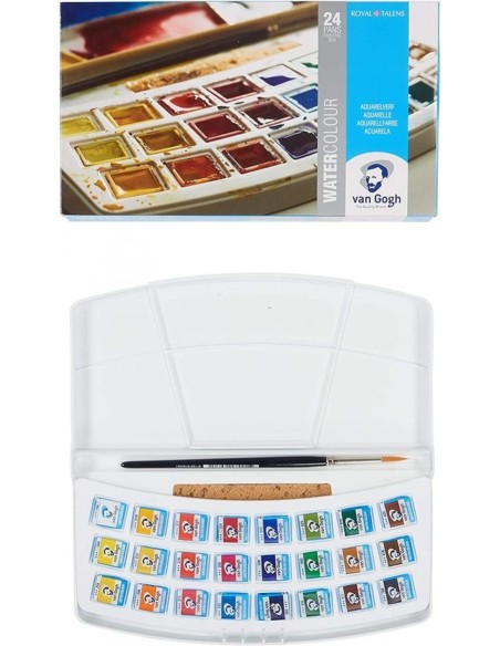 Estuche 24 pastillas acuarela van gohg Estuche 24 pastillas acuarela van gohg