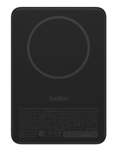 BPD016HQBK batería externa 5000 mAh Cargador inalámbrico Negro