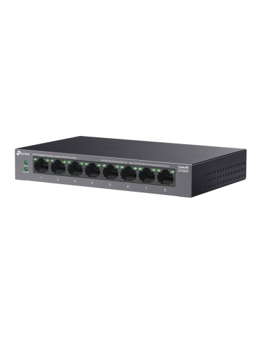 LiteWave LS108GP switch No administrado Gigabit Ethernet (10/100/1000) Energía sobre Ethernet (PoE) Negro