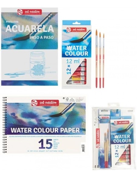 SET ACUARELA ART CREATION BLOC PASO A PASO