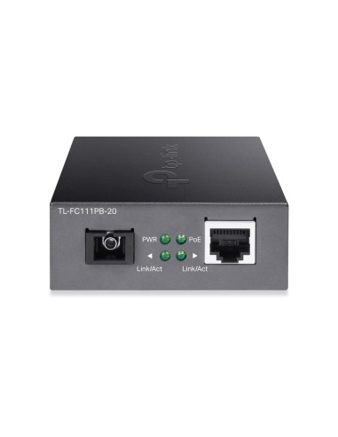 TL-FC111PB-20 convertidor de medio 100 Mbit/s Negro