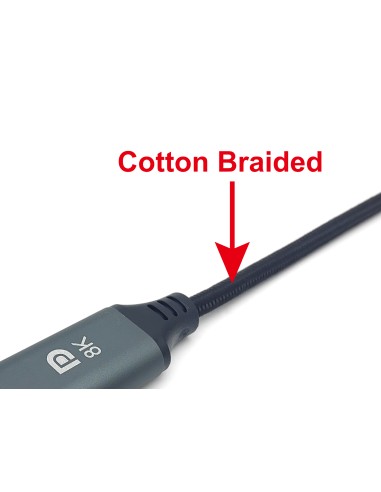 133423 adaptador de cable de vídeo 3 m USB Tipo C DisplayPort Gris