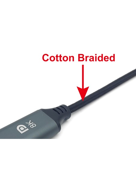 133423 adaptador de cable de vídeo 3 m USB Tipo C DisplayPort Gris