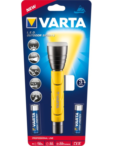 18628101421 Negro, Amarillo Linterna de mano LED