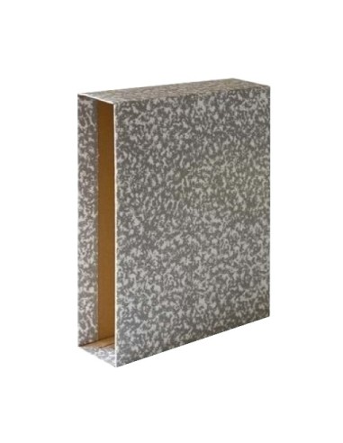 GRAFOPLÁS CAJETÍN PARA ARCHIVADOR CLASSIC 65MM FOLIO CARTÓN FORRADO PAPEL JASPEADO 07170071 Pack 25