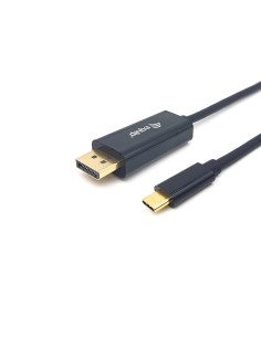 133427 adaptador de cable de vídeo 2 m USB Tipo C DisplayPort Gris