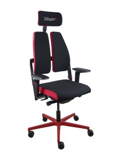 Silla Xilium G Duo traslak X-move roja brazo 4D cabecero 2D