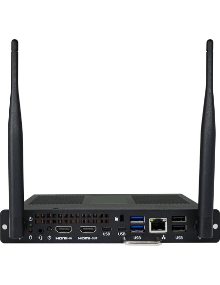 WB7E120U PCs/estación de trabajo Intel Core Ultra 7 155H 16 GB DDR4-SDRAM 256 GB SSD Windows 11 Pro Slim PC Mini PC Negro