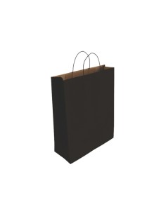 329843 bolsa de papel Negro